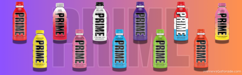 All PRIME Hydration Flavours