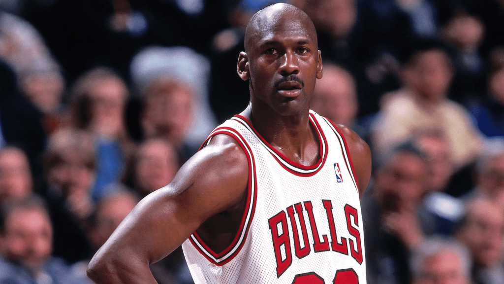 Michael Jordan Looks in to the camera