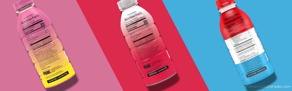 Three PRIME Hydration Bottles