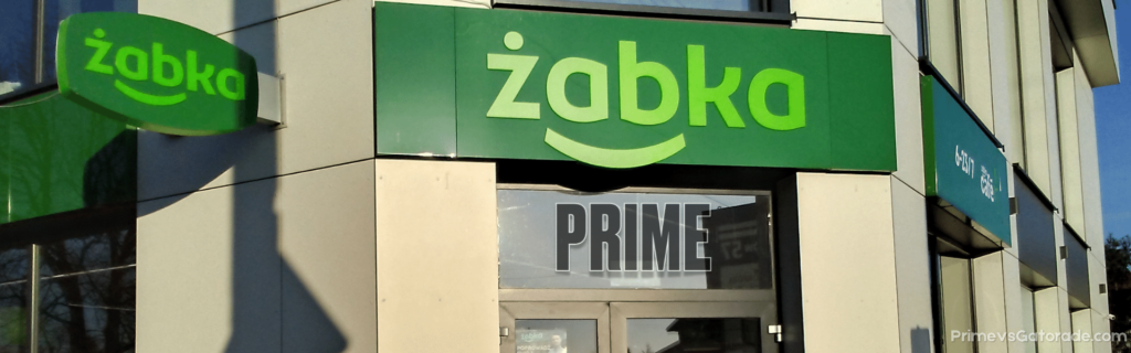 Zabka Store with prime logo