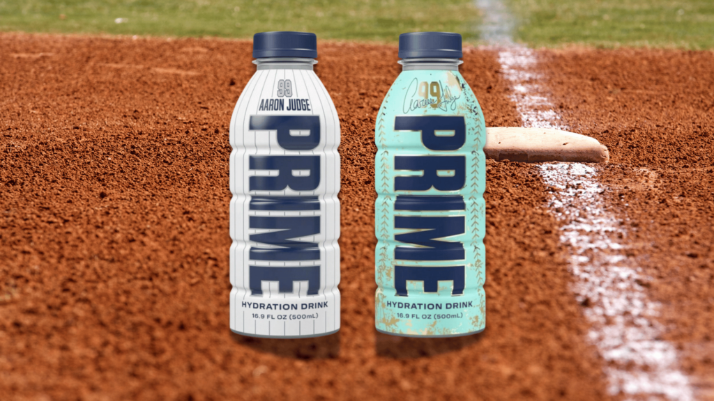 Aaron Judge Gets a Limited Edition PRIME Hydration Bottle