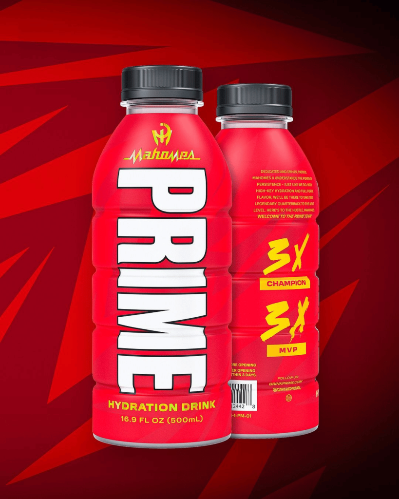 Red Prime Boottle Exclusive Mahomes PRIME Bottle Released – Get Yours Now » PRIME News ...
